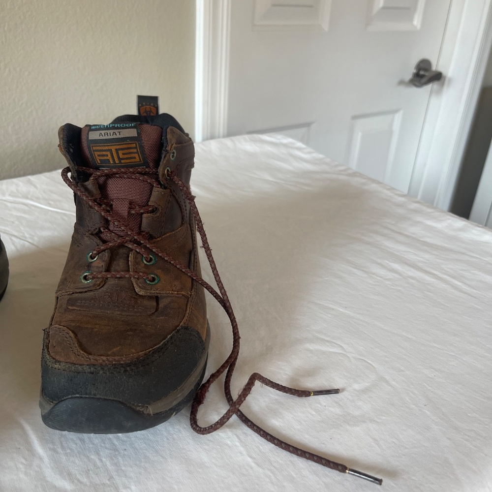 Ariat Waterproof Equestrian Terrain Ankle Boot Copper Brown Sz 8 - Picture 6 of 16